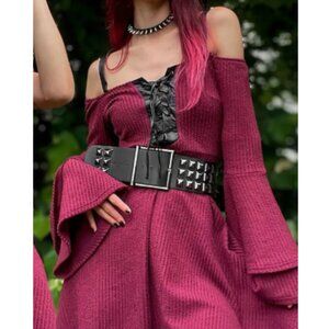 KILLSTAR Screamer faux leather studded belt